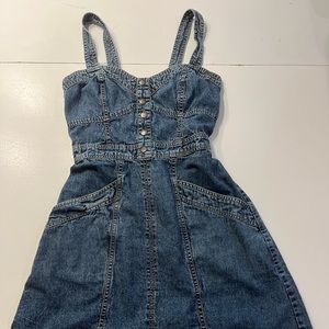 XS Denim minidress.